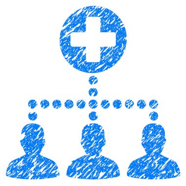 Tıbbi istemci bağlantıları Grunge simgesi