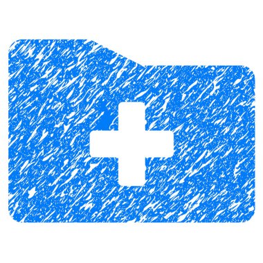 Tıbbi klasör Grunge simgesi