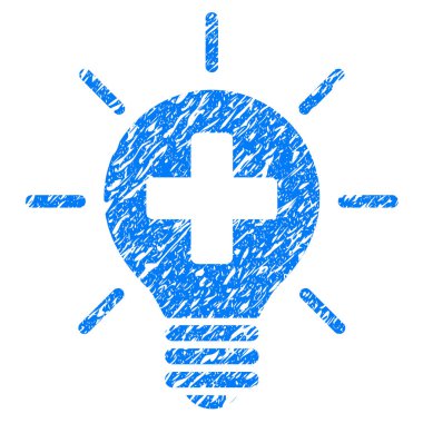 Tıbbi lamba Grunge simgesi