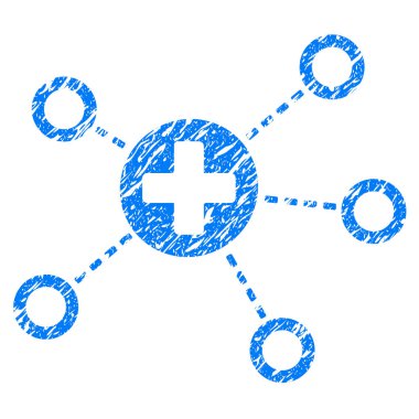 Tıbbi Linkler Grunge simgesi