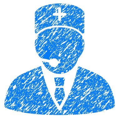 Tıbbi Yöneticisi Grunge simgesi