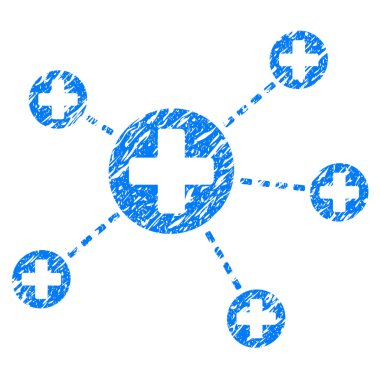 Tıbbi ilişkiler Grunge simgesi