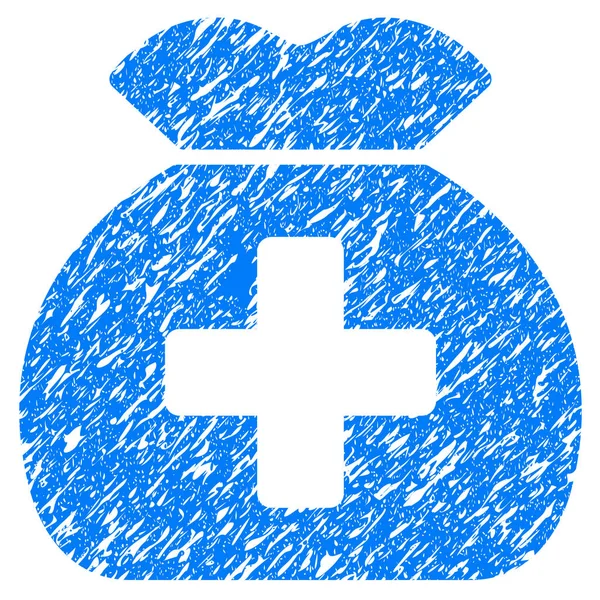 Sağlık fonu çuval Grunge simgesi