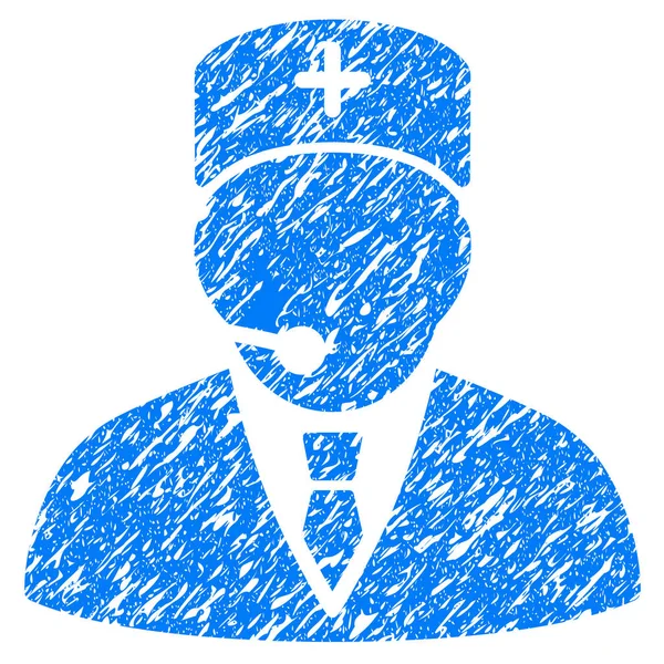 Tıbbi Yöneticisi Grunge simgesi