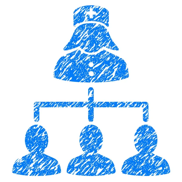 Hemşire hasta bağlantıları Grunge simgesi