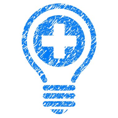 Tıbbi ampul Grunge simgesi