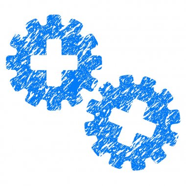 Tıbbi gereçler Grunge simgesi