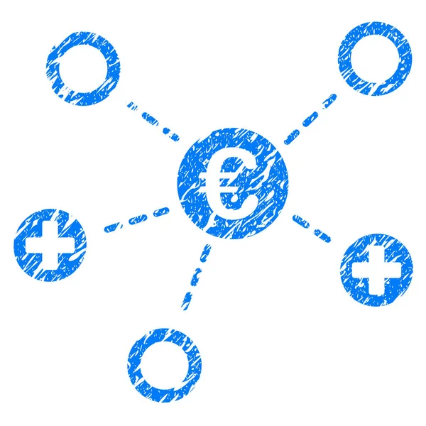 Euro tıbbi Linkler Grunge simgesi