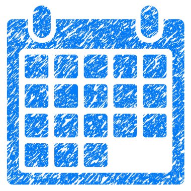 Takvim randevu Grunge simgesi