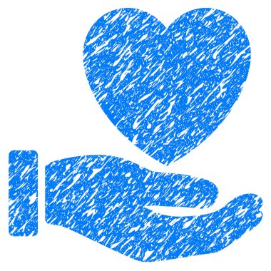 Kalp sadaka Grunge simgesi