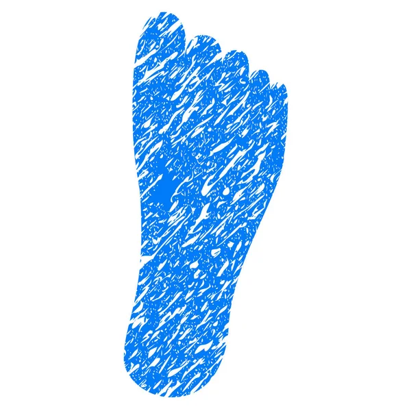 Foot Grunge Icon — Stock Vector