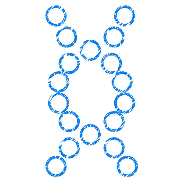 Icône Grunge du génome — Image vectorielle