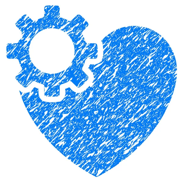 Heart Surgery Grunge Icon — Stock Vector