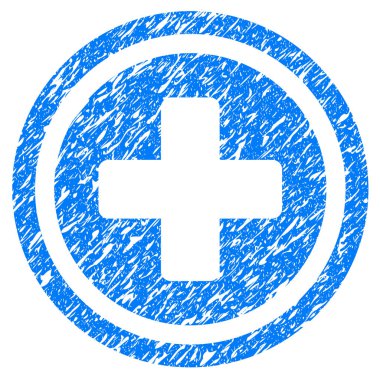 Çapraz Grunge simgesi yuvarlak