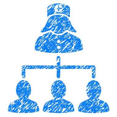 Hemşire hasta Grunge simgesi