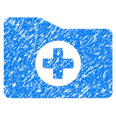 Tıbbi klasör Grunge simgesi