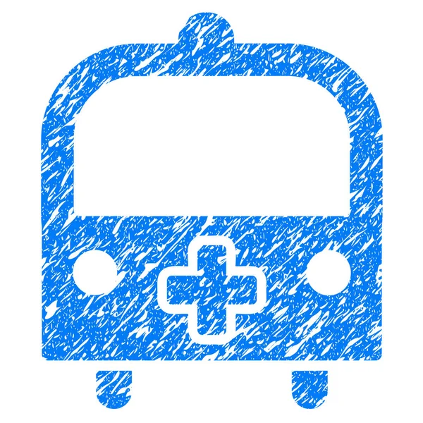 Medische Bus Grunge pictogram — Stockvector