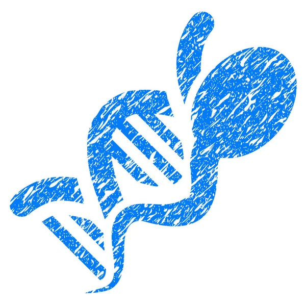 Icona del grunge del genoma dello sperma — Vettoriale Stock