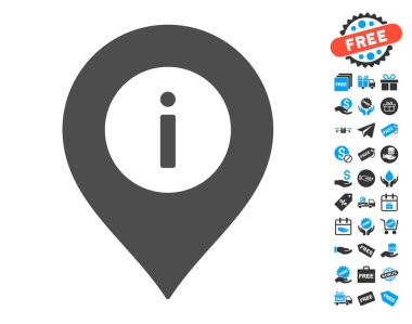 Ücretsiz Bonus ile bilgi merkezi işareti simgesi