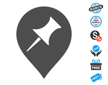 Ücretsiz Bonus ile faiz PIN işareti simgesi