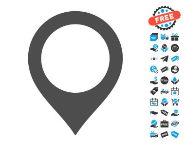 Ücretsiz Bonus ile harita işareti simgesi