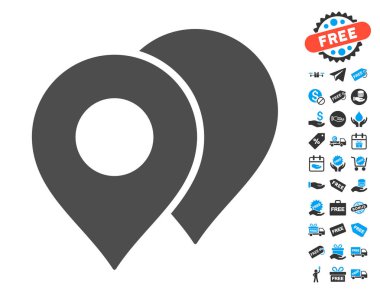 Harita işaretleri simgesi ücretsiz bonus