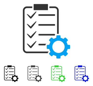 Akıllı sözleşme vites düz simgesi