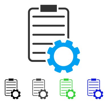 Akıllı sözleşme vites düz simgesi