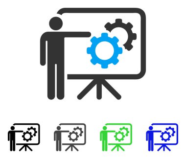 Mekanik rapor yönetim kurulu düz simgesi