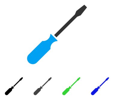 Tornavida düz simgesi