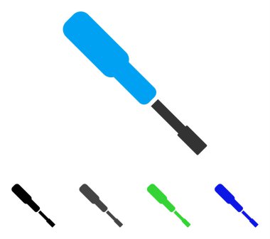 Tornavida düz simgesi