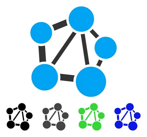 Płaska ikona sieci — Wektor stockowy