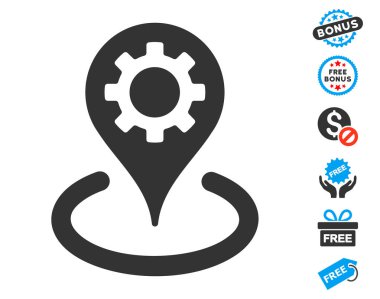 Kumaş konumu simgesi ücretsiz bonus