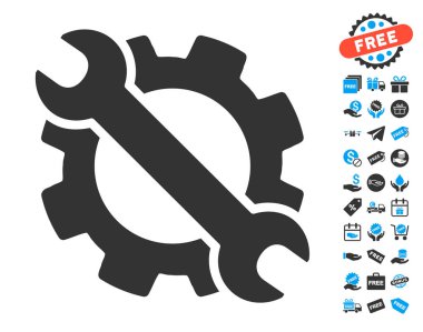 Dişli ve anahtar seçenekleri araçlar simgesine ücretsiz bonus