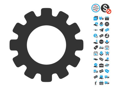 Ücretsiz Bonus ile gearwheel simgesi