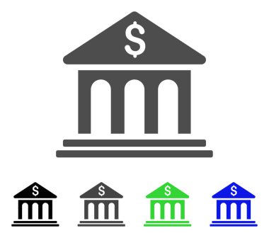 Banka Binası düz simgesi