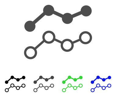 Eğilimleri düz simgesi
