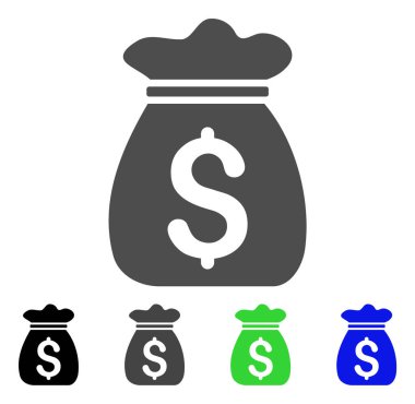 para çantası düz simgesi