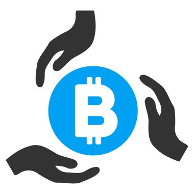 Bitcoin eller simgesini düz