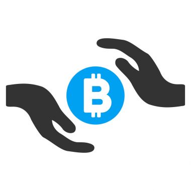 Bitcoin eller simgesini düz