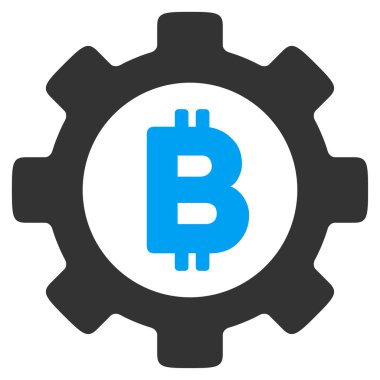 Bitcoin vites düz simgesi