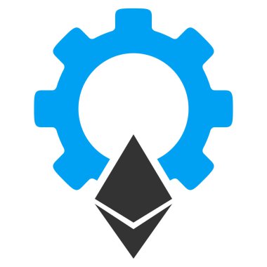 Ethereum vites düz simgesi