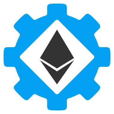 Ethereum seçenekleri vites düz simgesi