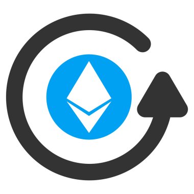 Ethereum ters ibraz düz simgesi
