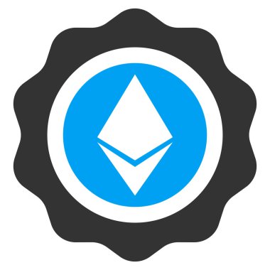 Ethereum mühür düz simgesi