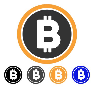 Bitcoin sikke vektör simgesi