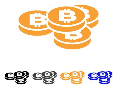 Bitcoin sikke vektör simgesi