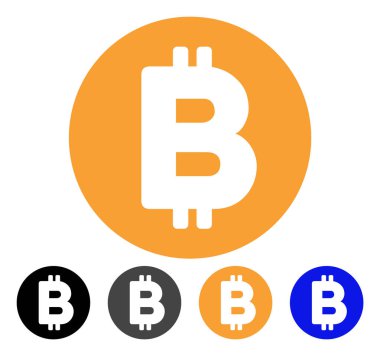 Bitcoin vektör simgesi
