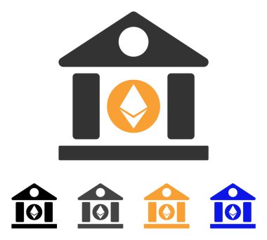 Ethereum A.ş. Binası vektör simgesi