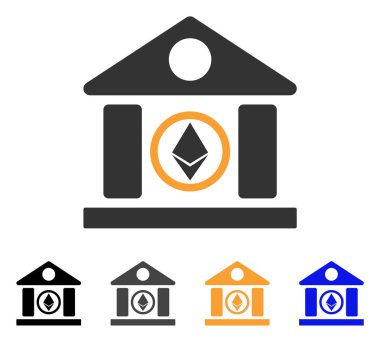 Ethereum A.ş. Binası vektör simgesi